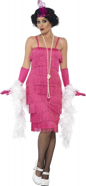 Pink Charleston fringed dress Rosalinda