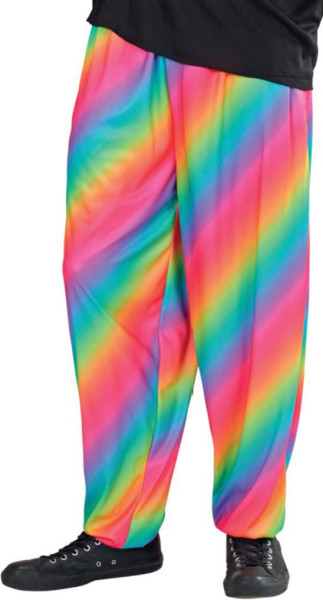 Pantalón casual arcoíris años 80