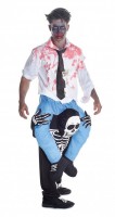 Oversigt: Tricky piggyback-skelet kostume