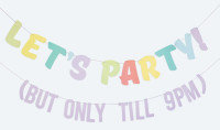 Let`s Party all night Eco Girlande 2m