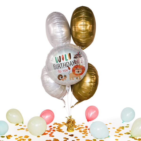 Heliumballon in der Box Wild Birthday