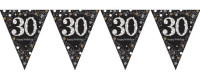 Golden 30th Birthday Wimpelkette 4m