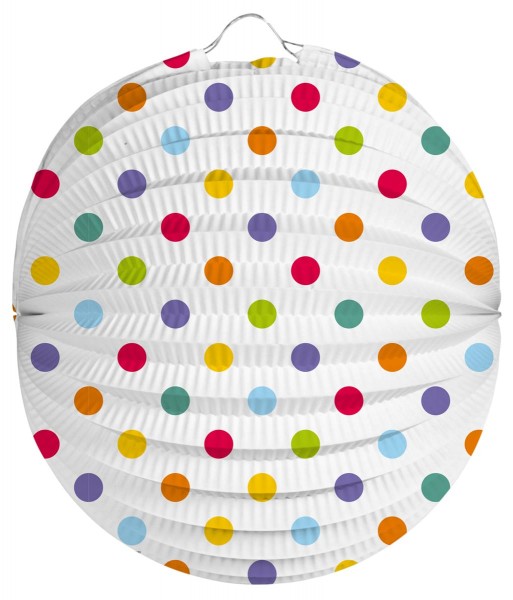 Colorful dotted lantern 22cm