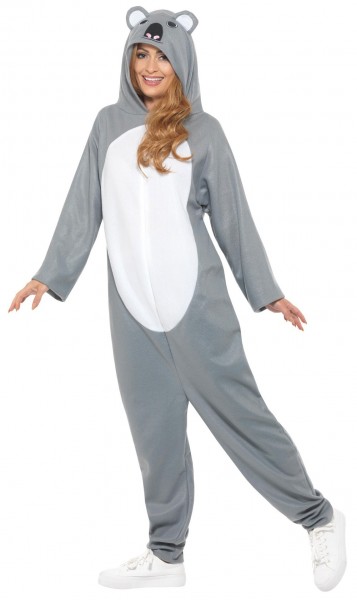 Fluffy koala costume for adults