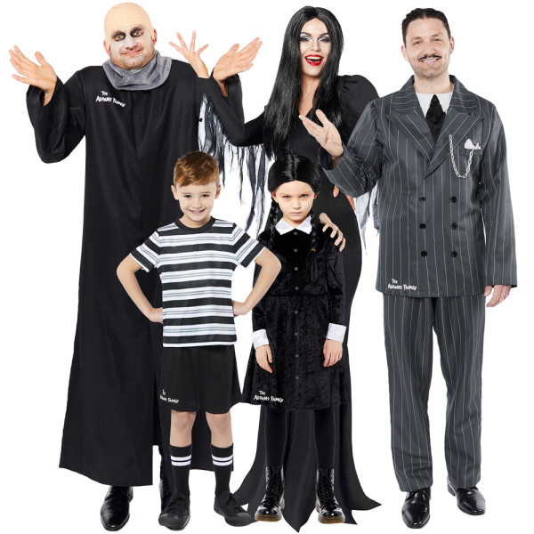 Vestiti Famiglia Addams: Mercoledì, Morticia e Gomez