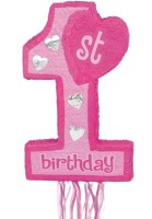1st Wonderful Birthday Pinata pink