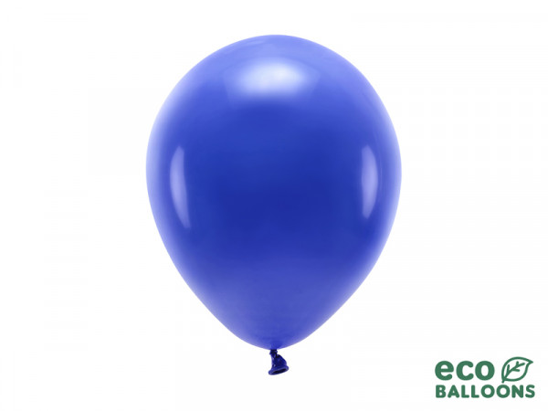 100 Eco Pastell Ballons royalblau 26cm