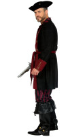 Preview: Burgundy pirate costume for men