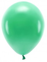Aperçu: 100 ballons éco pastel vert émeraude 30cm