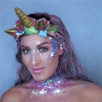 Vista previa: Set de maquillaje unicornio glitter 7 pzs.
