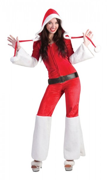 Röd Miss Santa jumpsuit