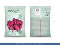 Vorschau: 100 Eco metallic Ballons pink 30cm