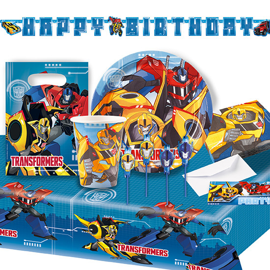Paquete fiesta Transformers 62 piezas