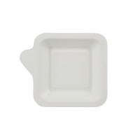 Preview: 50 sugar cane finger food plates with white handles