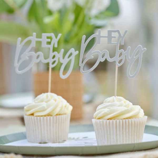 12 Hey Baby-cupcake-toppers