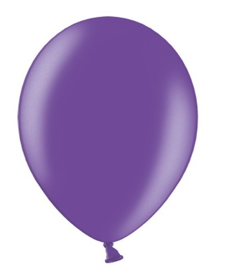 100 ballons violet métallique 12cm