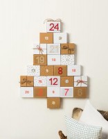 Preview: 24 white advent calendar boxes