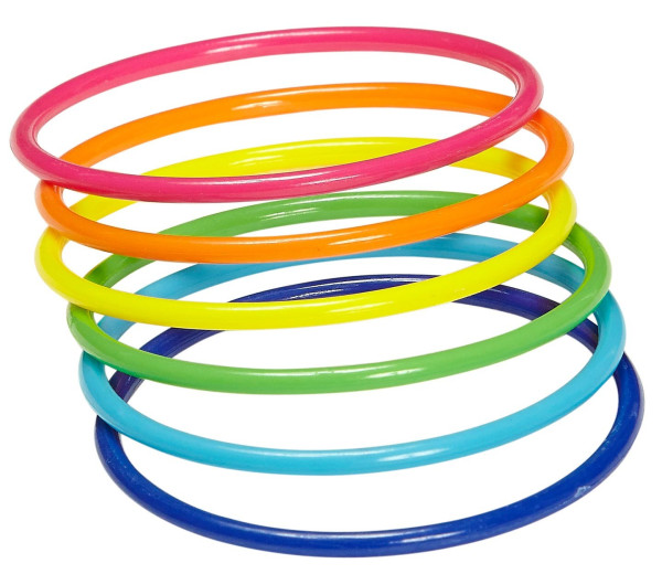 Rainbow neon bracelet set