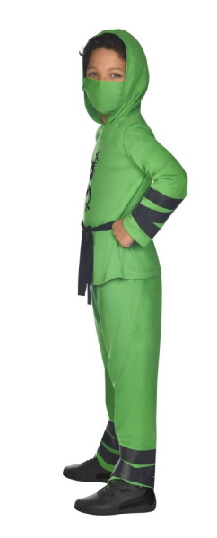 Costume da ninja per bambini verde 4
