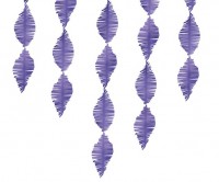 Preview: Crepe paper garland dark purple 3m