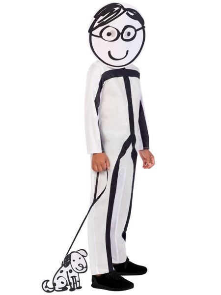 Stick figure boy costume