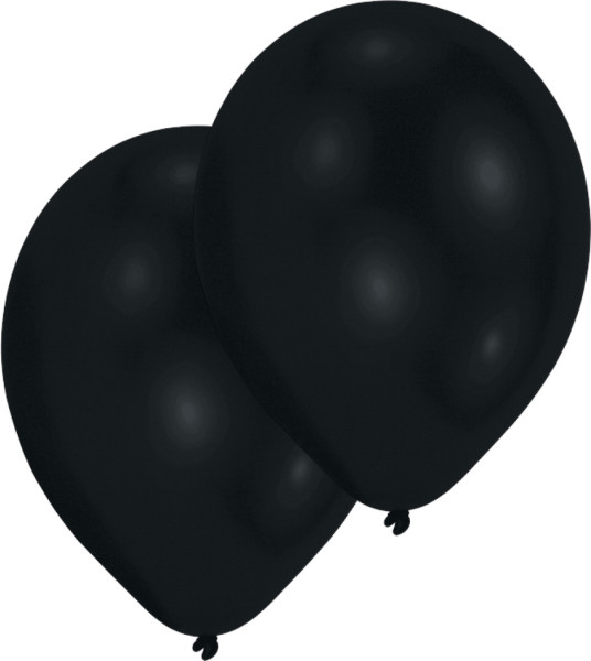 50er-Set Luftballon Schwarz 27,5cm