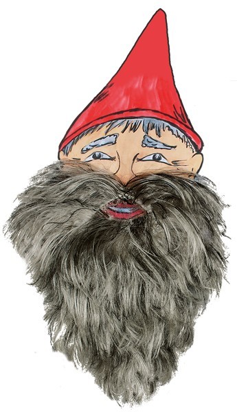 Voluminous dwarf beard in 4 colors 2