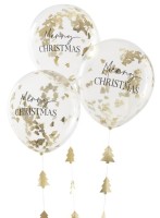 3 Christmas Eve Luftballons mit Anhängern