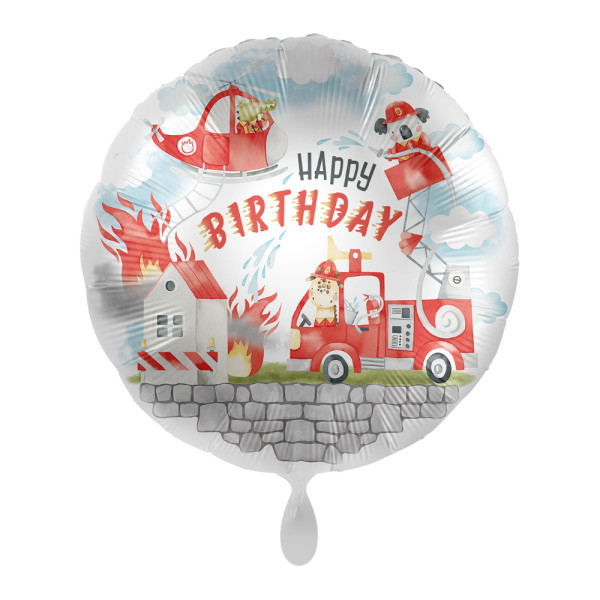 Foil Balloon - Animal Fire Brigade 45cm