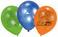 Oversigt: 6 Ninja Turtles Half Shell Heroes-balloner