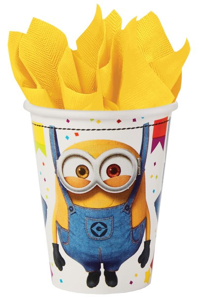 8 Minions party cups 250ml