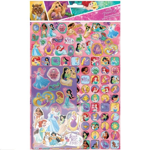 Mega zestaw naklejek Disney Princesses