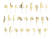 Goldene Buchstaben Tortendeko 53-teilig
