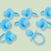 8 Scattered pacifiers blue