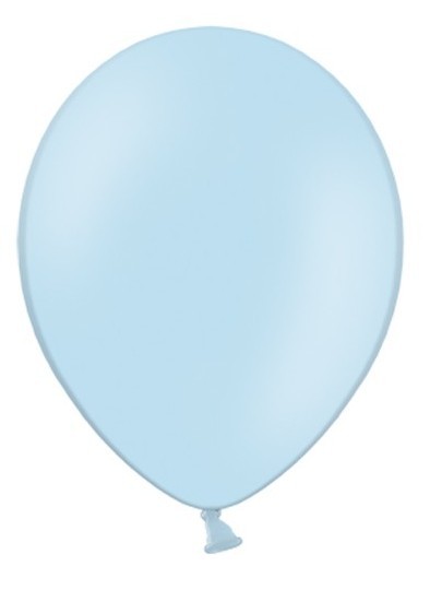 100 lateksowych balonów pastelowych błękit 25 cm