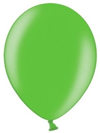 100 palloncini verde metallizzato 25 cm