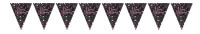 Guirnalda de banderines Pink Happy Birthday 4m