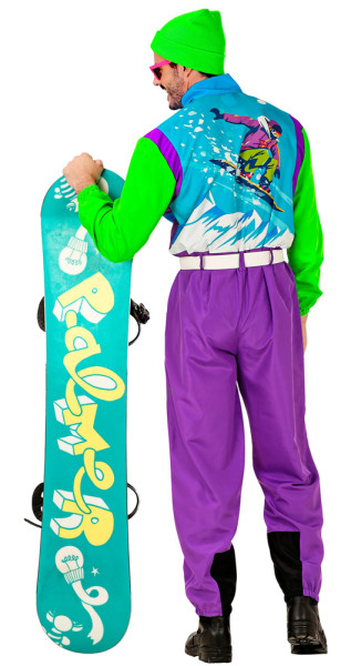 Neon Snowboarder Kostüm für Erwachsene 4