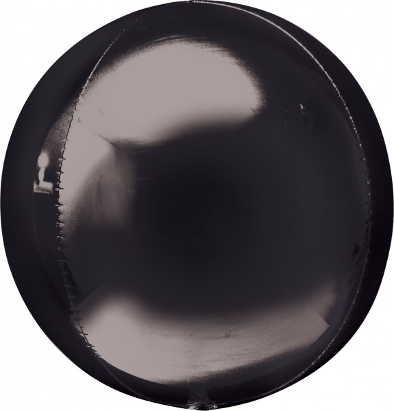 Orbz folieballong svart 38 x 40cm