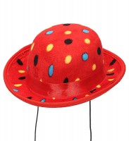Oversigt: Røde klovne mini hat prikker parade