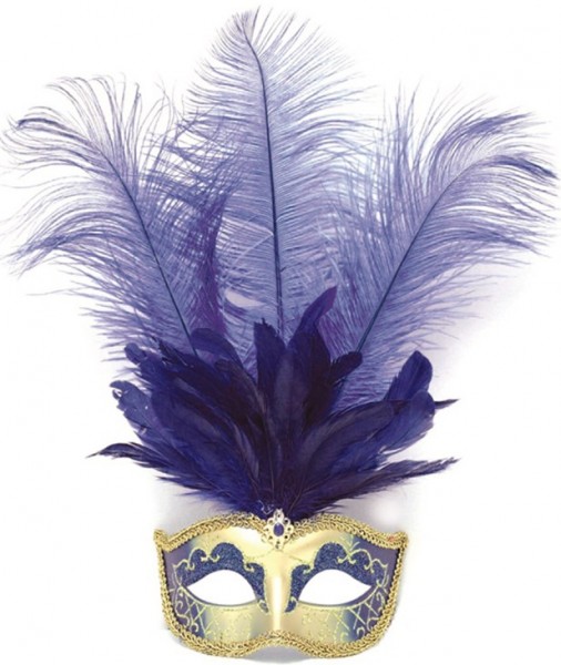 Venetian feather eye mask