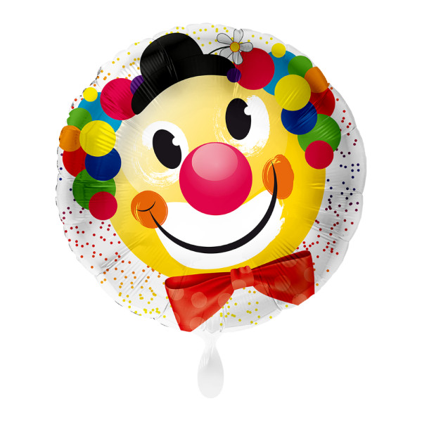Folieballon Clown Stad 45cm