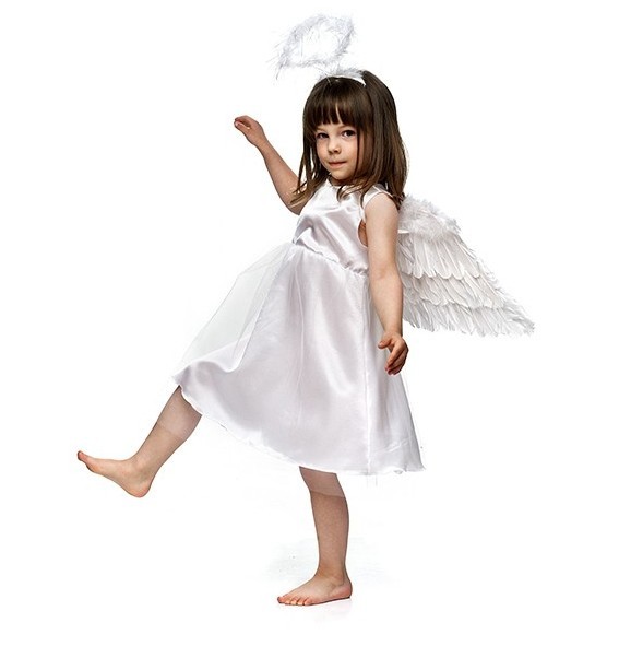 Børne kostume engel Josefine 98-104 2