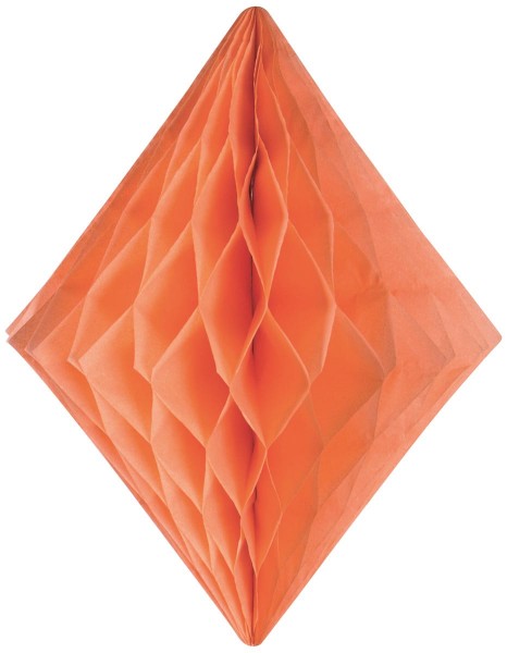 Pomarańczowy diament o strukturze plastra miodu 30 cm