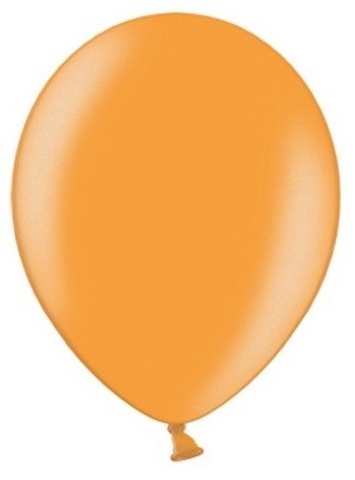 50 Partystar metallic Ballons orange 23cm