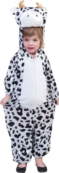 Cute cow costume with cow head hood for kids