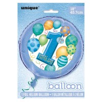 Preview: Foil balloon Blue Balloon Birthday Party