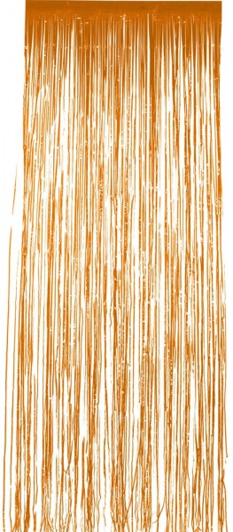 Połyskująca zasłona w kolorze pomarańczowym 91 x 244 cm