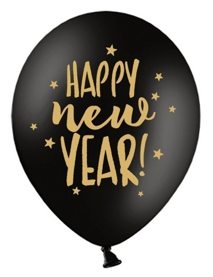 50 Reißfeste Latexballons Happy New Year 2