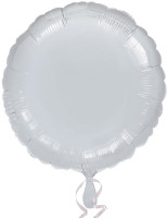 Runder Folienballon silber 43cm